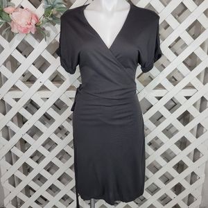 Gap Gray Wrap Dress Size Small